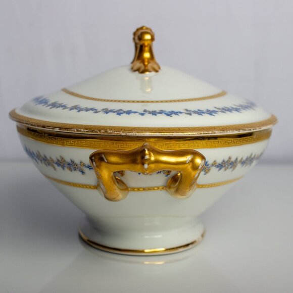 Antique Limoges France Porcelain Vegetable Bowl | Hand Painted Charles Martin - Picture 10 of 10